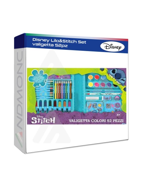 Disney Lillo & Stitch set valigetta Colori 52pz.