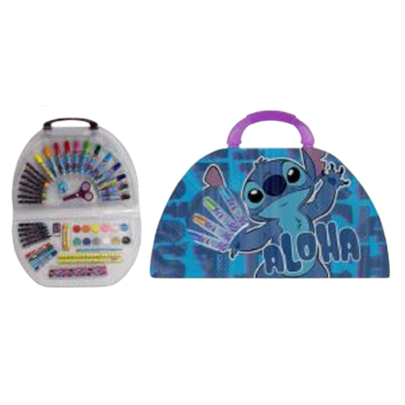 Stitch Valigetta colori 51 pezzi disegna e colora