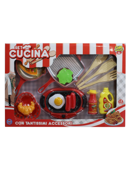 Set Cucina giocattolo con tanti accessori, prepara tantissimi pranzetti