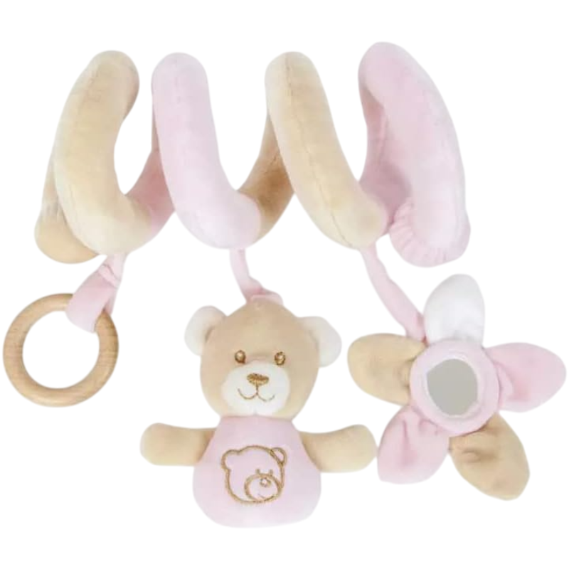 Spirale Peluche per Passeggino - Rosa