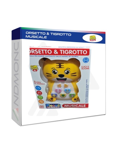 Orsetto e Tigrotto con luci e suoni, giocattolo Educativo