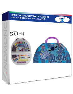 Stitch Valigetta colori 51 pezzi disegna e colora