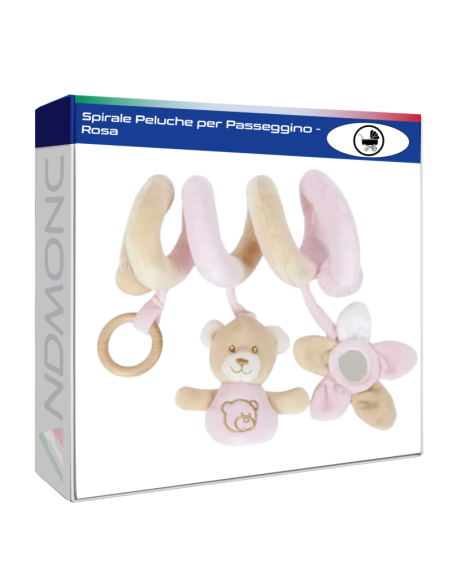Spirale Peluche per Passeggino - Rosa