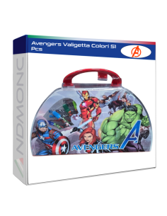 Avengers Valigetta Colori 51 Pcs