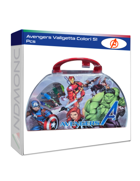 Avengers Valigetta Colori 51 Pcs