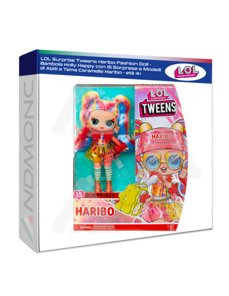 LOL Surprise Tweens Haribo Fashion Doll - Bambola Holly Happy con 15 Sorprese - età 4+