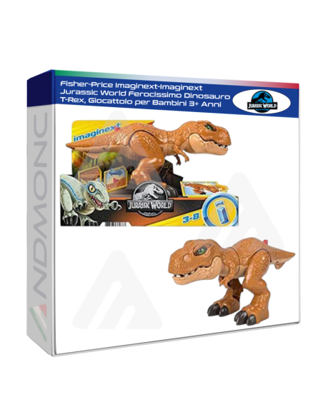 Fisher-Price Imaginext-Imaginext Jurassic World Ferocissimo Dinosauro T-Rex, Giocattolo per Bambini 3+ Anni