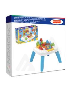 Mega - Mega BLOKS Tavolino Blocchi a Caduta, Set con 2...