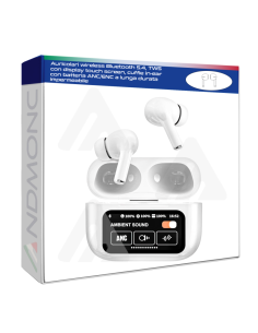 Auricolari wireless Bluetooth 5.4, TWS con display touch...