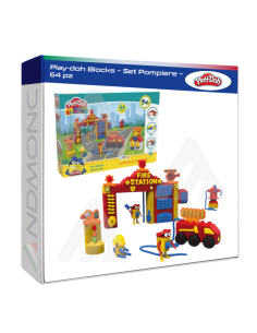 Play-doh Blocks – Set Pompiere – 64 pz