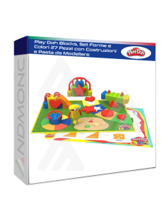 Play Doh Blocks, Set Forme e Colori 27 Pezzi con...