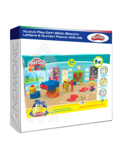Nuovo Play-Doh Bildo Blocchi Lettere E Numeri Pacco Attività
