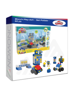 Blocchi Play-doh – Set Polizia – 60 pz