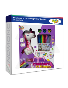 Proiettore da disegno unicorno in scatola