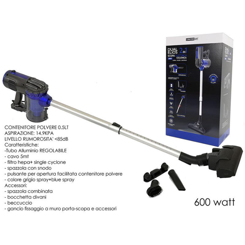 Aspirapolvere Dictrolux 2in1 600W