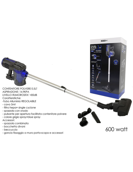 Aspirapolvere Dictrolux 2in1 600W
