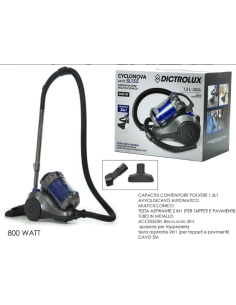 Aspirapolvere Multiciclonico 800W Dictrolux 2