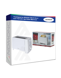 Tostapane 800W Dictrolux con fondo apribile Bianco
