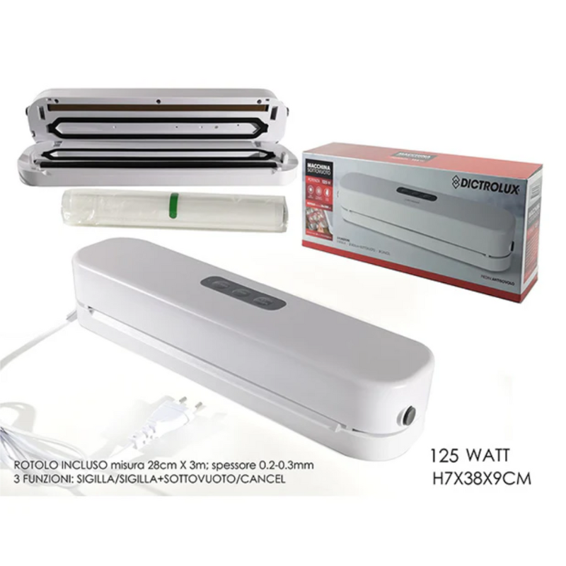 Macchina Sottovuoto 125w 2in1Dictrolux con...