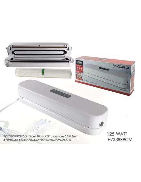 Macchina Sottovuoto 125w 2in1Dictrolux con rotolo Incluso