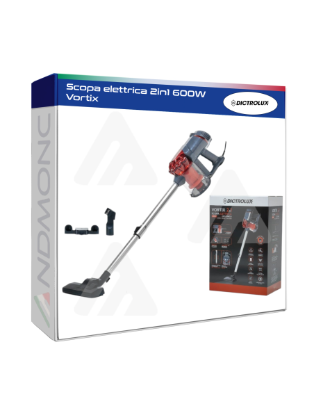 Scopa elettrica 2in1 600W Vortix Dictrolux