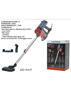 Scopa elettrica 2in1 600W Vortix Dictrolux 2