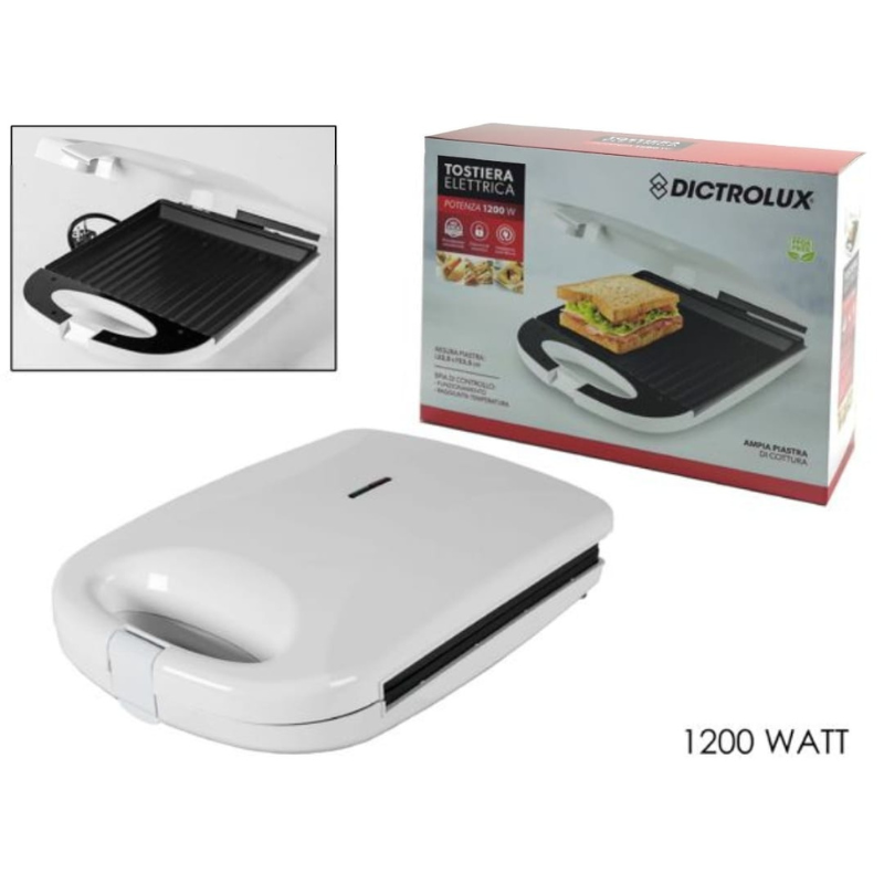 Tostiera elettrica 1200W Dictrolux
