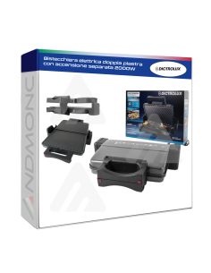 Bistecchiera elettrica doppia piastra con accensione...