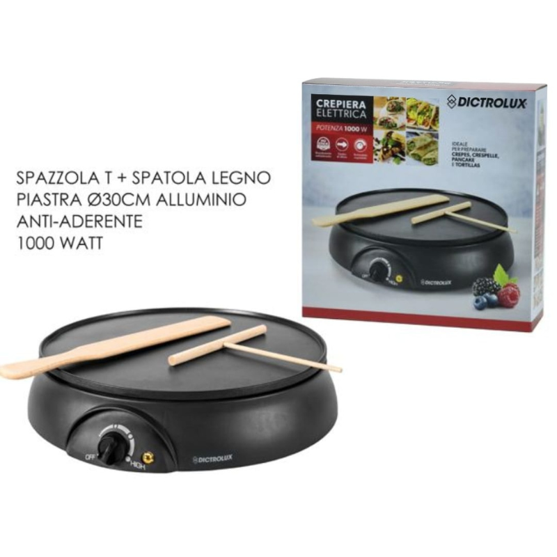 Crepiera elettrica 1000W Dictrolux