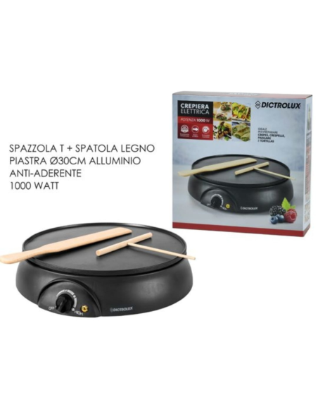 Crepiera elettrica 1000W Dictrolux