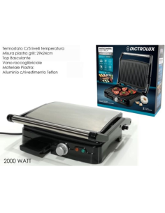 Bistecchiera elettrica 2000W 3in1 Dictrolux 2