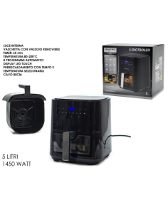 Friggitrice ad Aria 1450W 5 Litri Dictrolux 2