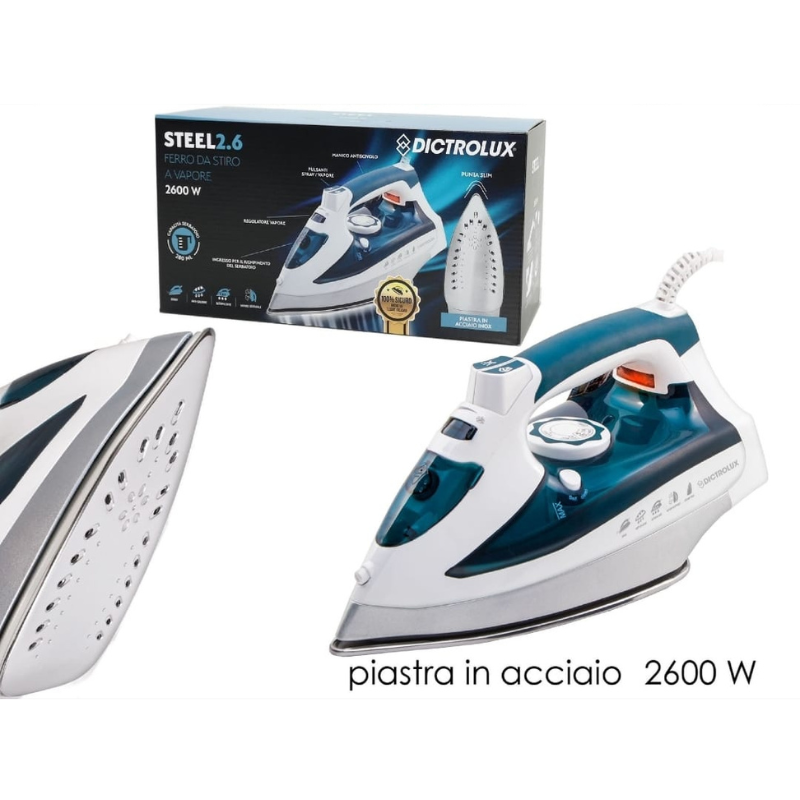 Ferro da stiro a Vapore 2600W Dictrolux