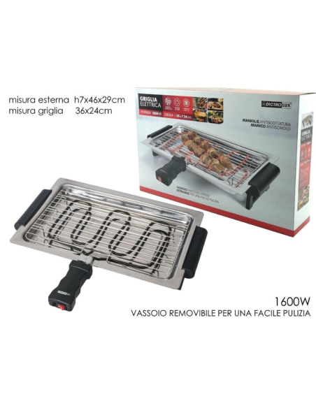 Griglia elettrica 1600W DICTROLUX