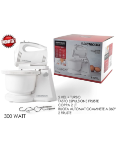 Sbattitore con Ciotola 300W Dictrolux 2