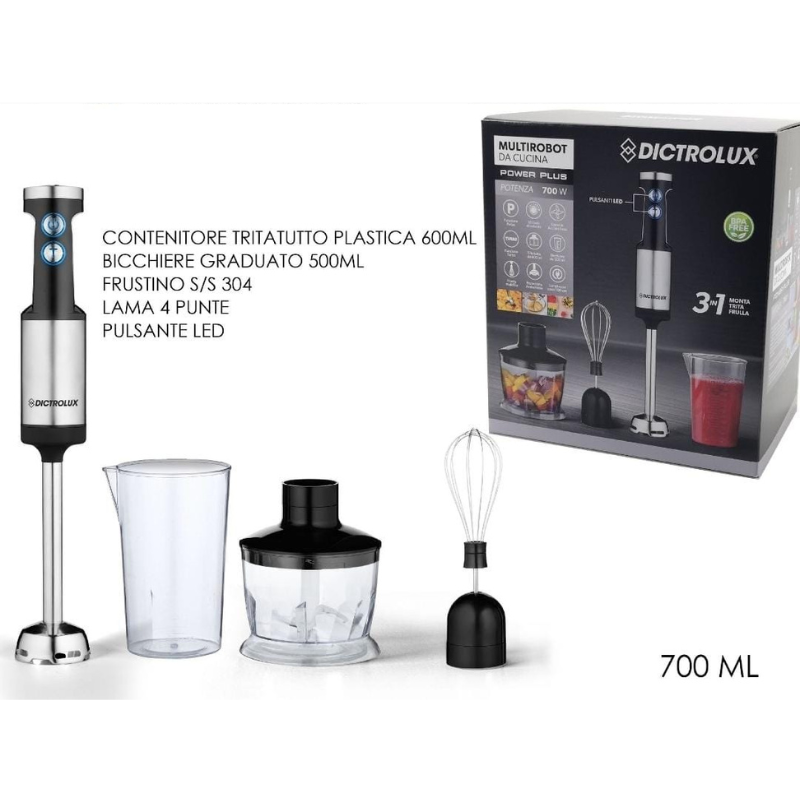 Multirobot da cucina 700W Dictrolux trita,...