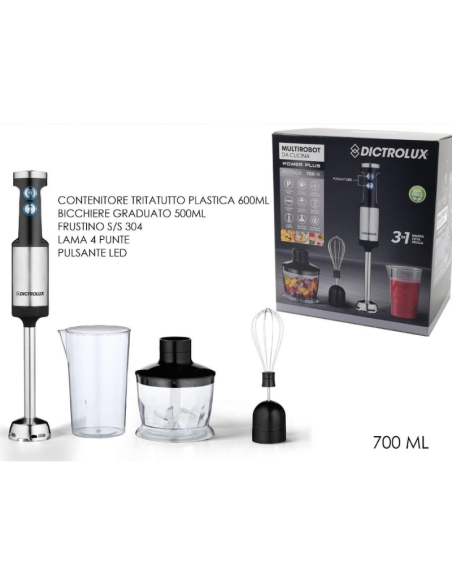 Multirobot da cucina 700W Dictrolux trita, frulla, monta