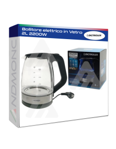 Bollitore elettrico in Vetro 2L 2200W