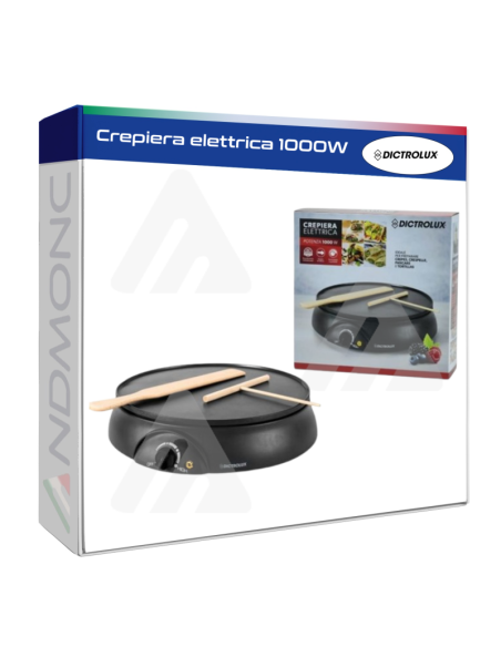 Crepiera elettrica 1000W Dictrolux