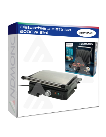 Bistecchiera elettrica 2000W 3in1 Dictrolux