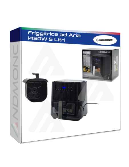 Friggitrice ad Aria 1450W 5 Litri Dictrolux