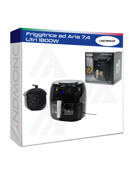 Friggitrice ad Aria 7,4 Litri 1800W Dictrolux