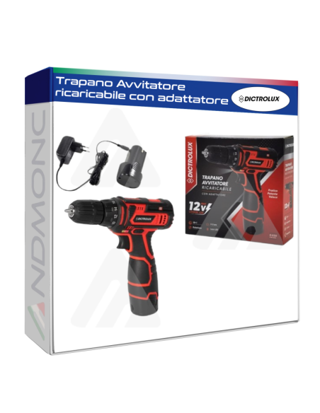 Trapano Avvitatore ricaricabile con adattatore Dictrolux