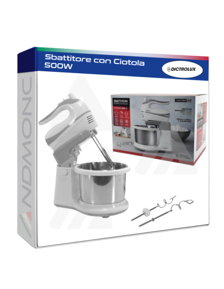 Sbattitore con Ciotola 500W Dictrolux