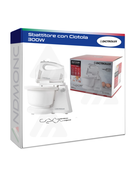Sbattitore con Ciotola 300W Dictrolux