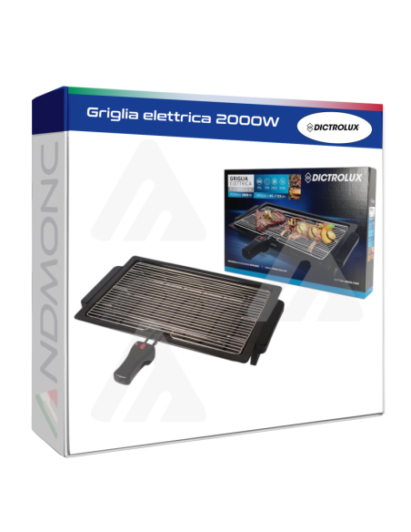 Griglia elettrica 2000W Dictrolux