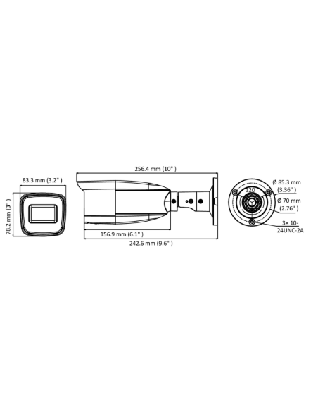 Telecamera di sicurezza HiWatch HWT-B320-VF (2,8-12 mm) (Europa)/C AHD, HD-CVI, HD-TVI, analogico 1920 x 1080 px
