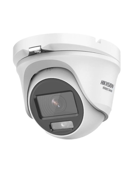 HIKVISION HWT-T129-M ColorVu Telecamera Dome Ibrida 4 in 1 – 2 MP, 1080 P, visione notturna a colori, hiwatch IP66