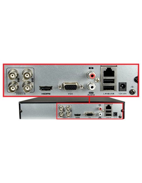 DVR Hikvision 5n1 - HWD-5104M