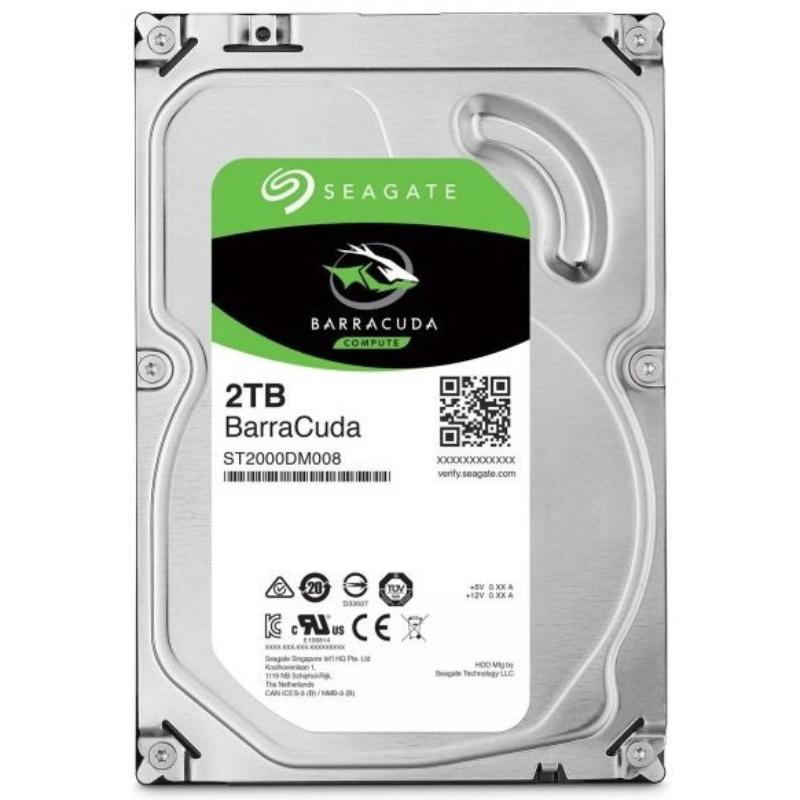 Hard Disk SEAGATE BarraCuda 2TB HDD ST2000DM008
